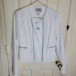 White Motorcycle Jacket/Blazer